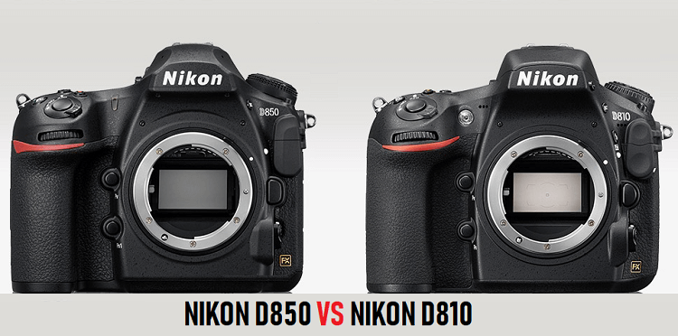 Nikon D810 vs D850 Compare