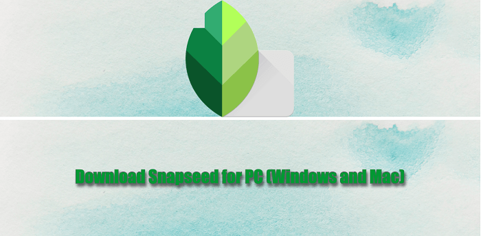 Download Snapseed for PC (Windows and Mac)