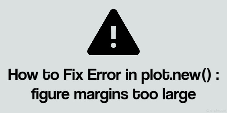 How to Fix Error in plot.new() : figure margins too large